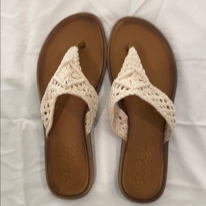 Skechers Crochet Thong Sandals 9